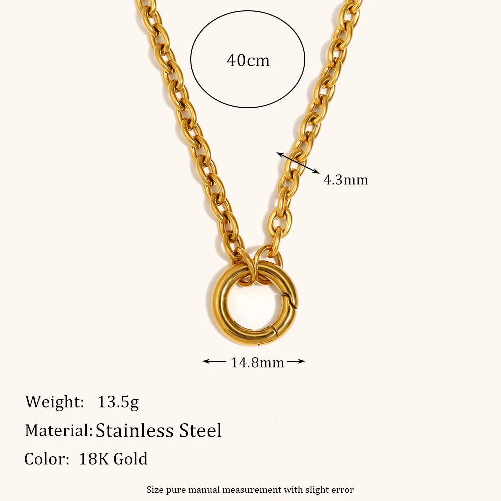 La.Muses – Bold Circle Chain 18K