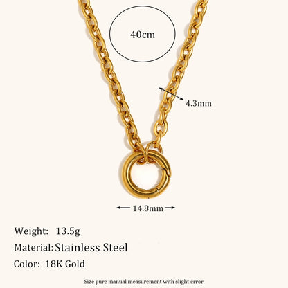 La.Muses – Bold Circle Chain 18K