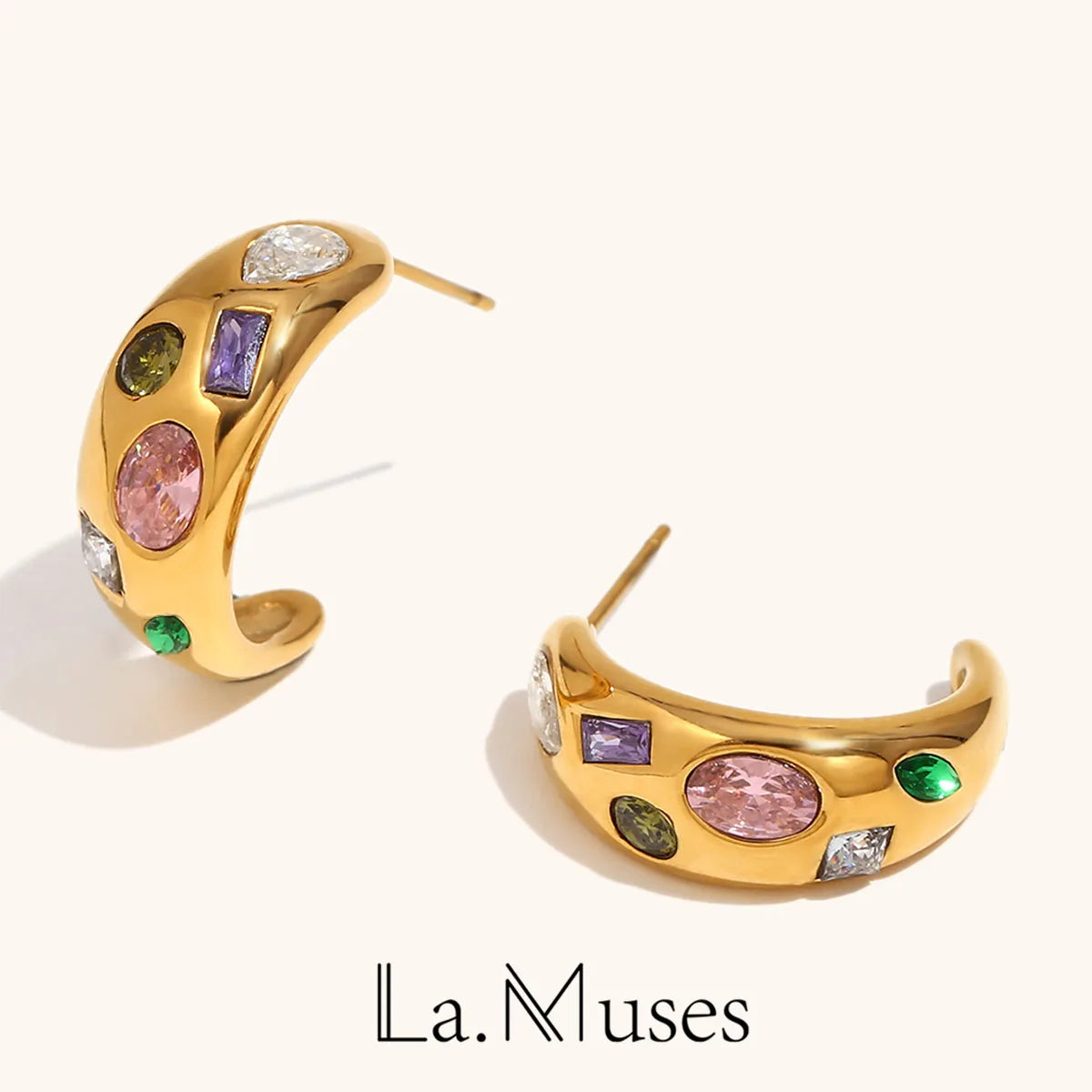La.Muses – Mystic Moon Earrings 18K