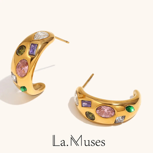 La.Muses – Mystic Moon Earrings 18K