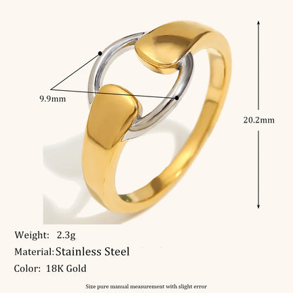 La.Muses – Dual Circle Ring 18K