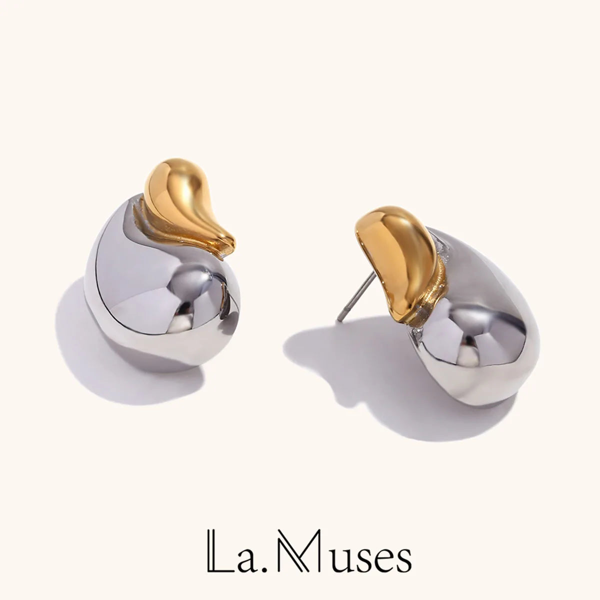 La.Muses – Dual Drop Earrings 18K