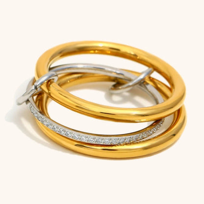 La.Muses – Dual Circle Ring 18K