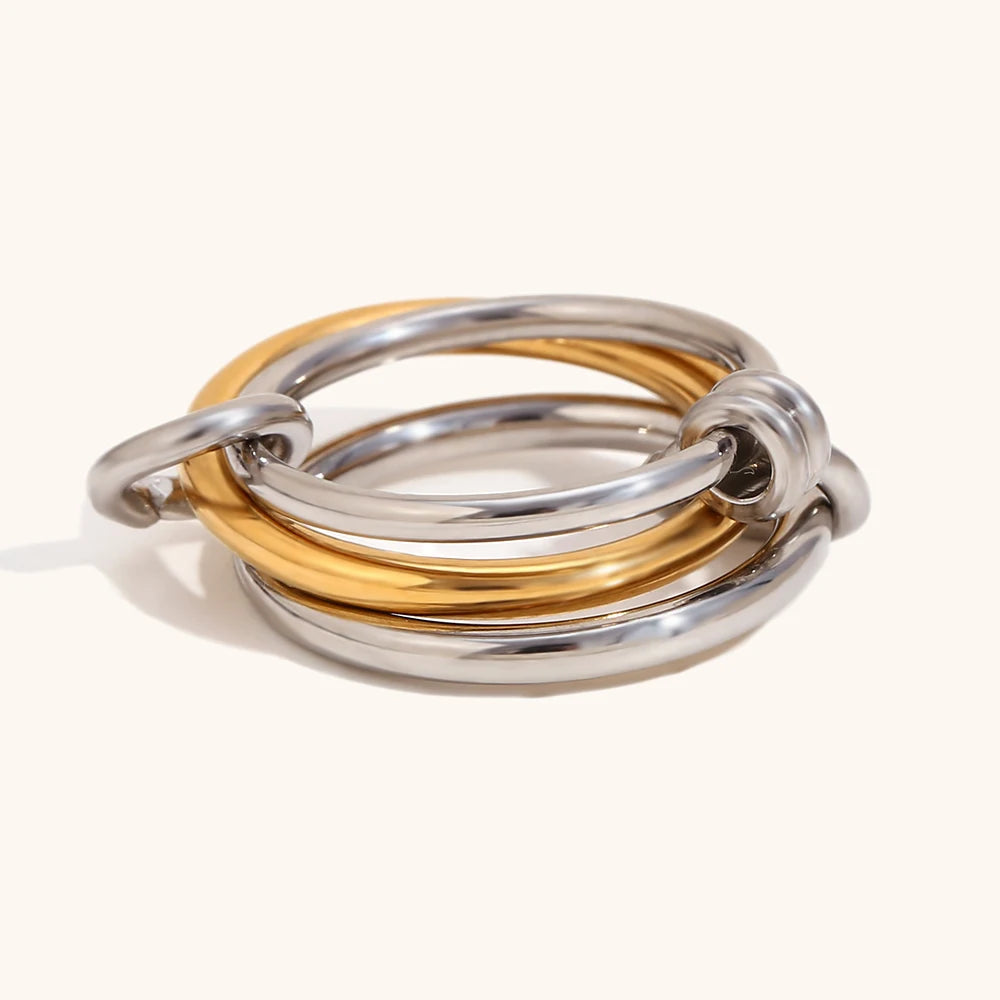 La.Muses – Dual Circle Ring 18K