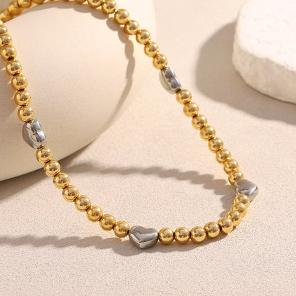 La.Muses – Heartbeat Beads Necklace 18K