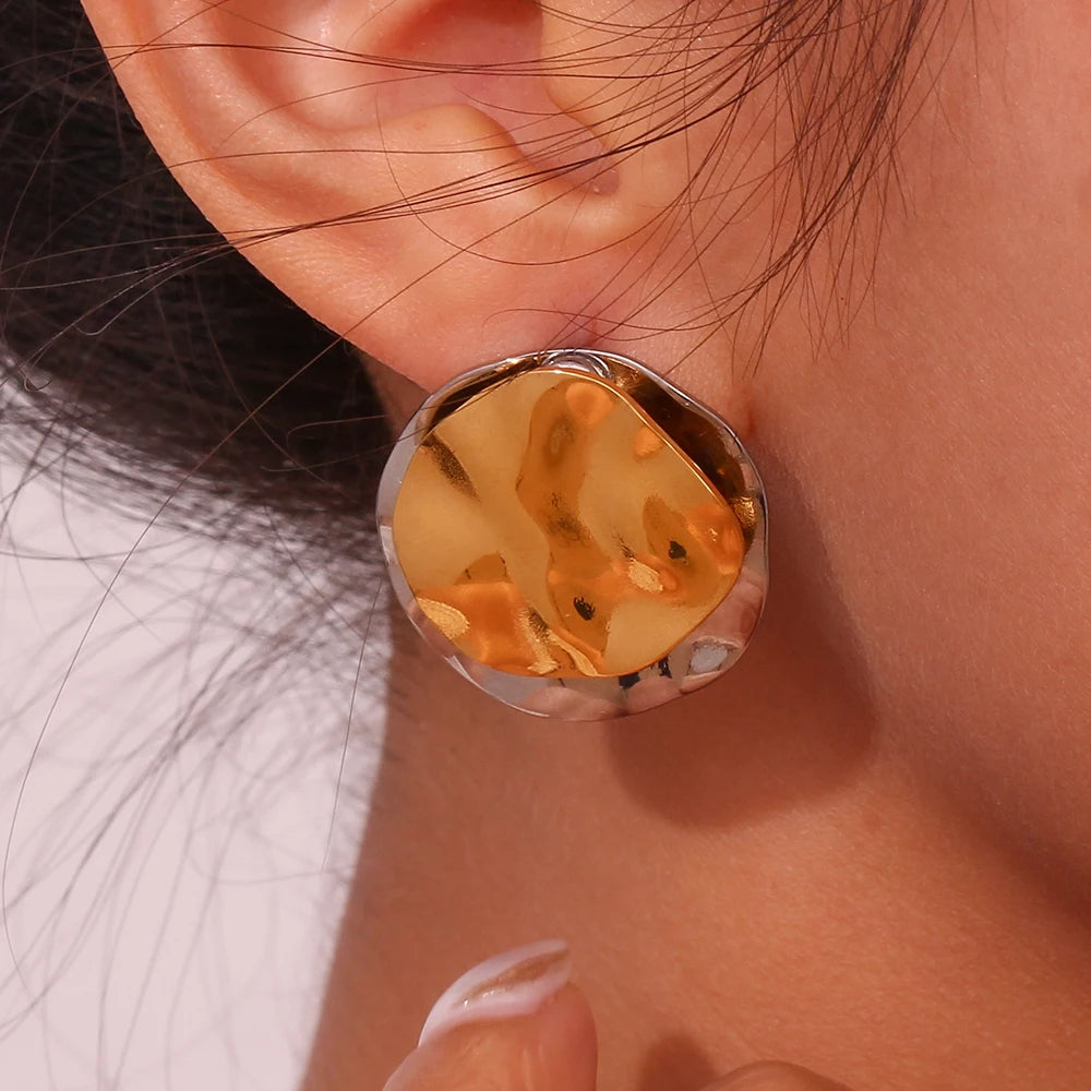 La.Muses – Dual Tone Earrings 18K