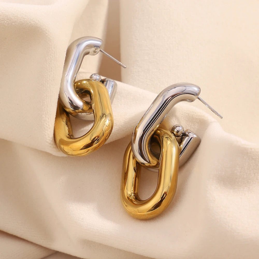 La.Muses – Chain Bold Earrings 18K