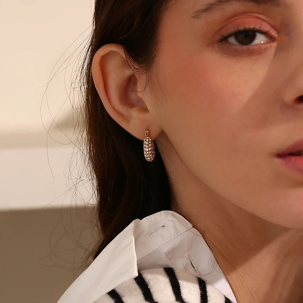 La.Muses – Eternal Shine Hoops Earrings 18K