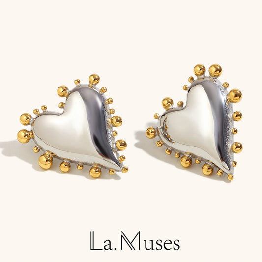 La.Muses – Heartline Earrings 18K