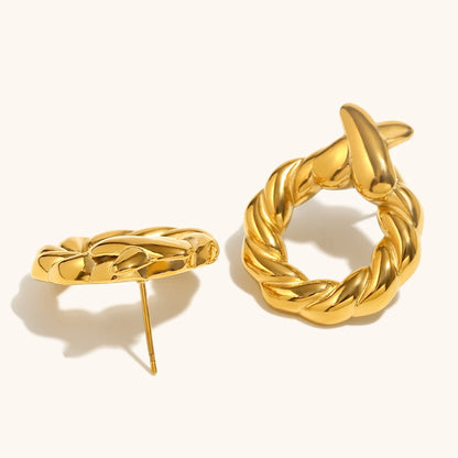 La.Muses – Boucles Twist Élégantes 18K