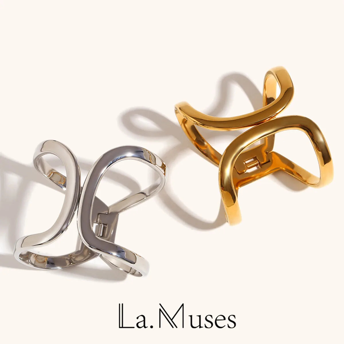 La.Muses – Géométrie Dorée Bracelet 18K