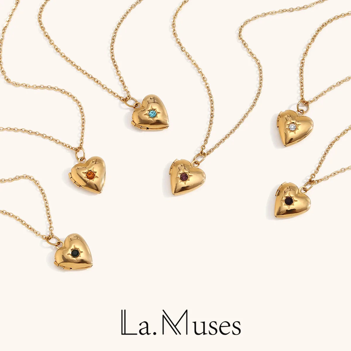 La.Muses – Collier Cœur Astral 18K