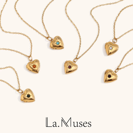 La.Muses – Collier Cœur Astral 18K