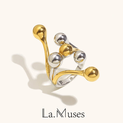 La.Muses – Bold Sphere Ring 18K