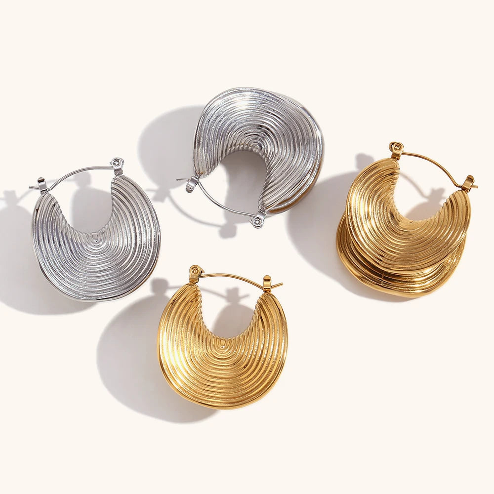 La.Muses – Sculptural Bold Hoops 18K