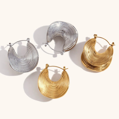 La.Muses – Sculptural Bold Hoops 18K