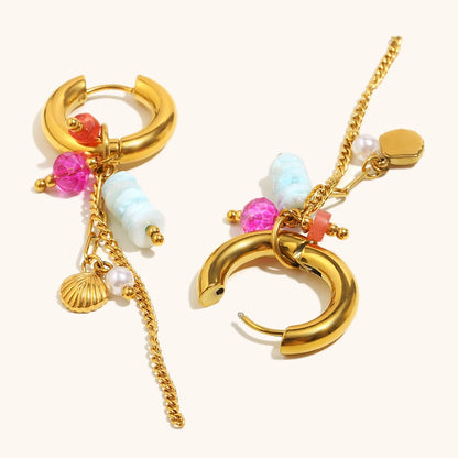 La.Muses – Pearl Motion Earrings 18K