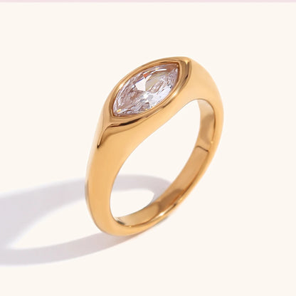 La.Muses – Classic Glow Zircon Ring 18K