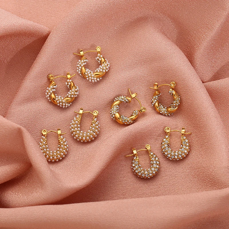 La.Muses – Eternal Shine Hoops Earrings 18K