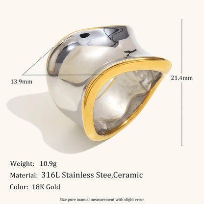 La.Muses – Bague Dual Twist 18K