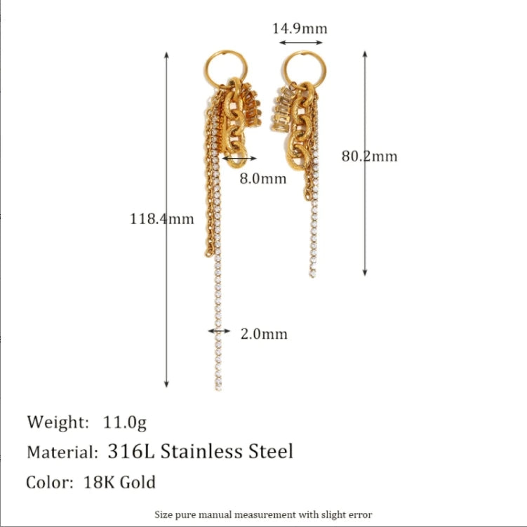 La.Muses – Zircon Tassel Glow 18K