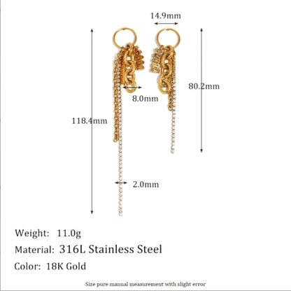 La.Muses – Zircon Tassel Glow 18K