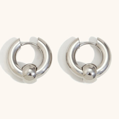 La.Muses – Beaded Glow Hoops 18K