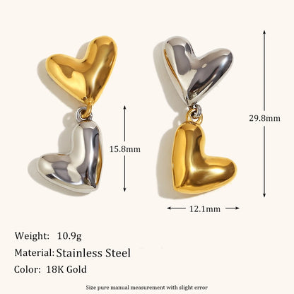 La.Muses – Heartline Earrings 18K