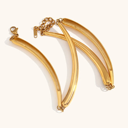La.Muses – Punk Bamboo Necklace 18K