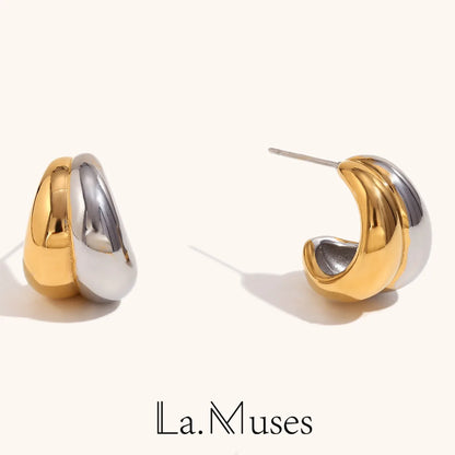 La.Muses – Mini Banana Earrings 18K