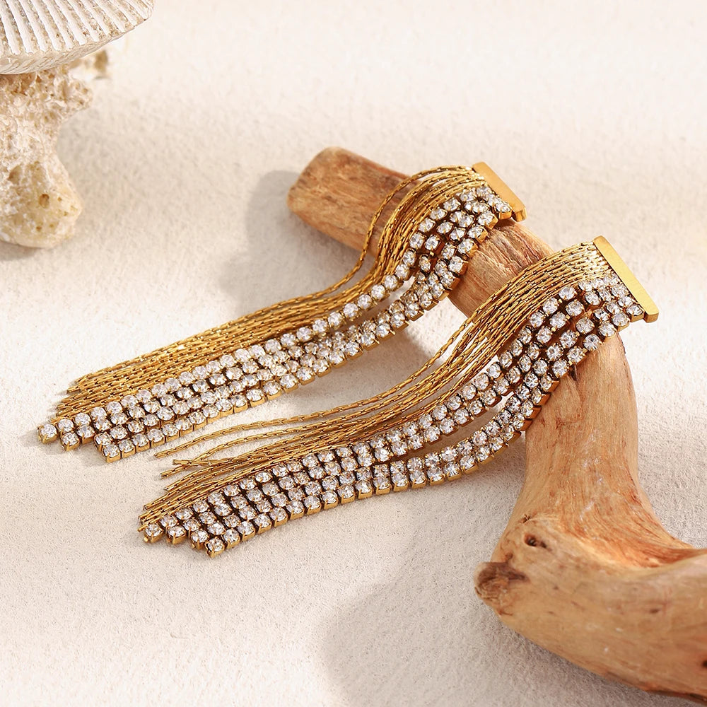 La.Muses – Tassel Grace Earrings 18K