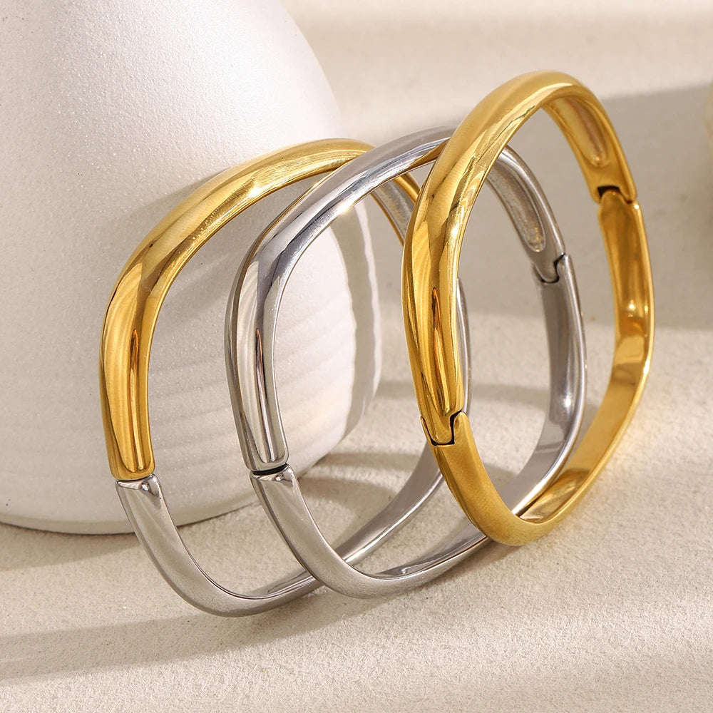 La.Muses – Round Harmony Bangle 18K