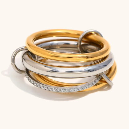 La.Muses – Dual Circle Ring 18K