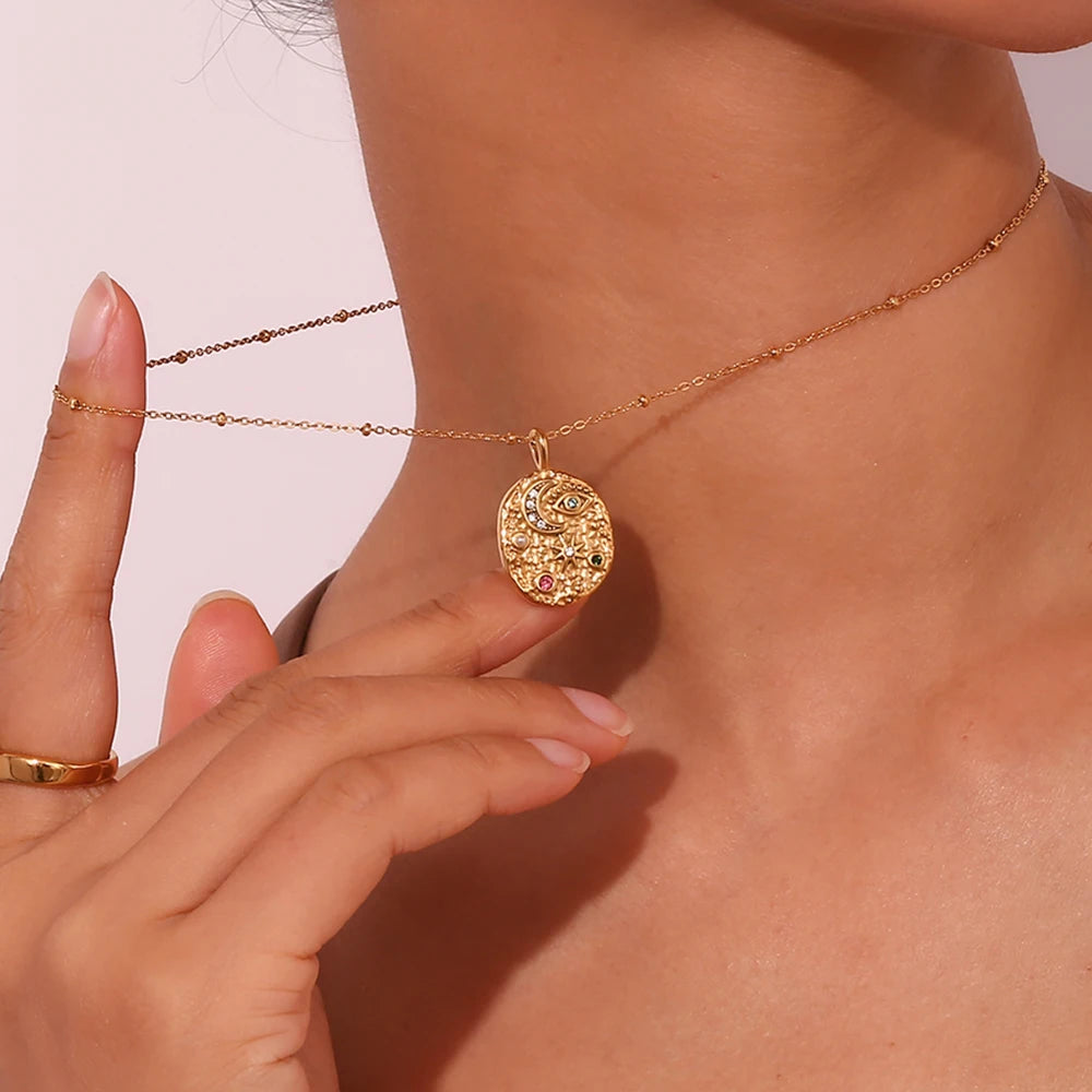 La.Muses – Céleste Zircon Necklace 18K