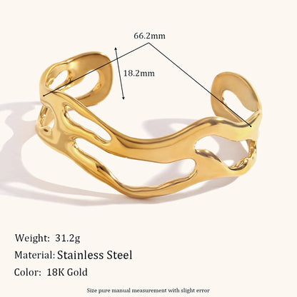 La.Muses – Wave Motion Cuff 18K