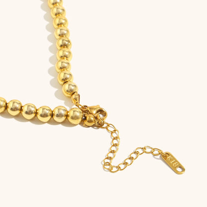 La.Muses – Heartbeat Beads Necklace 18K