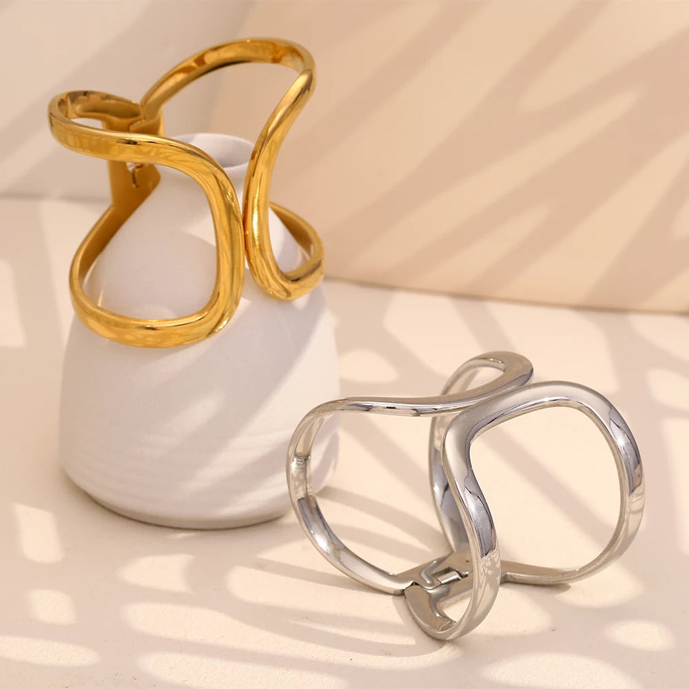 La.Muses – Géométrie Dorée Bracelet 18K