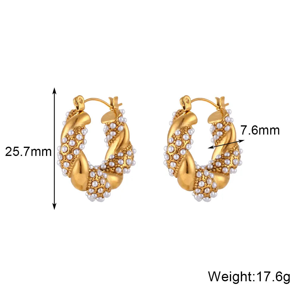La.Muses – Eternal Shine Hoops Earrings 18K