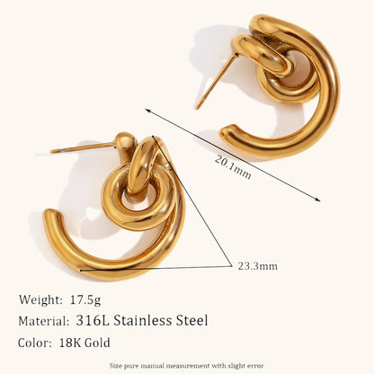 La.Muses – Lock Aura Earrings 18K