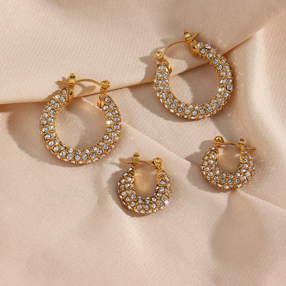 La.Muses – Eternal Shine Hoops Earrings 18K