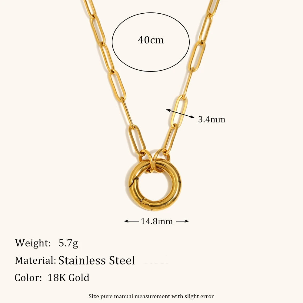 La.Muses – Bold Circle Chain 18K