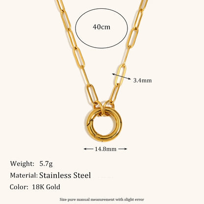 La.Muses – Bold Circle Chain 18K