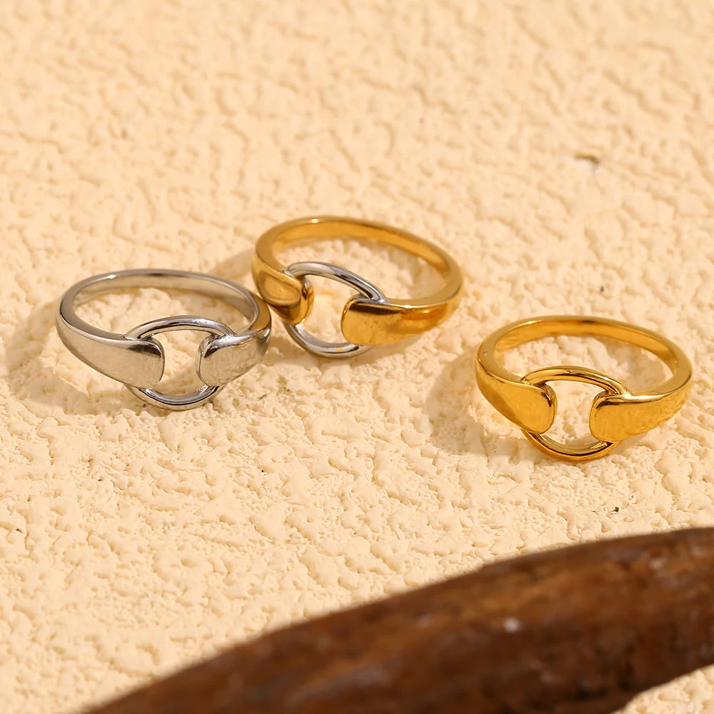 La.Muses – Dual Circle Ring 18K