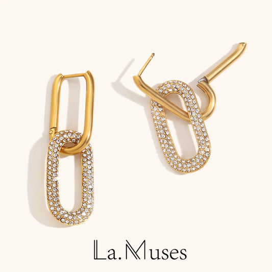 La.Muses – Golden Motion Earrings 18K