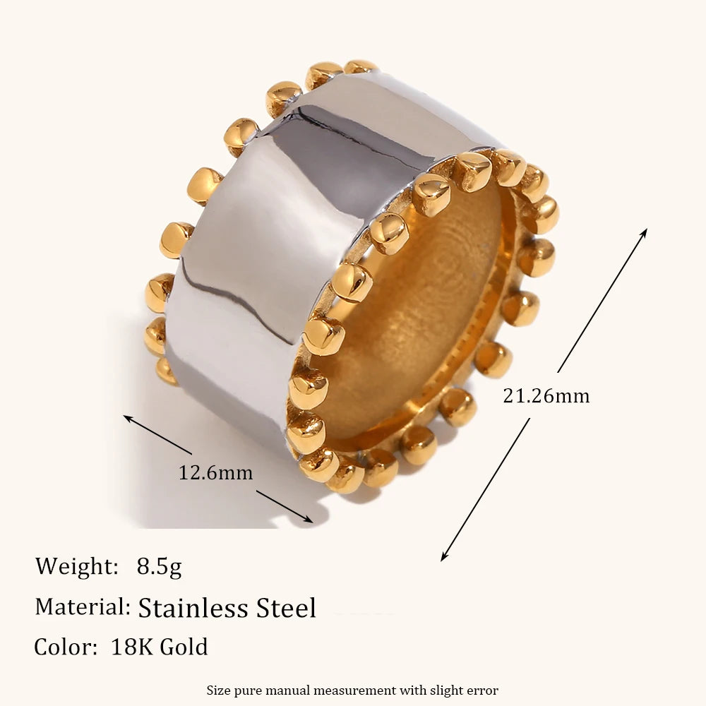 La.Muses – Bead Edge Ring 18K