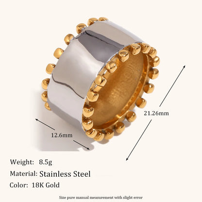 La.Muses – Bead Edge Ring 18K