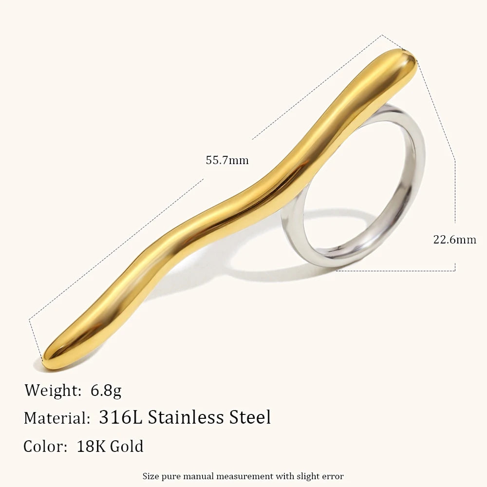 La.Muses – Long Line Ring 18K