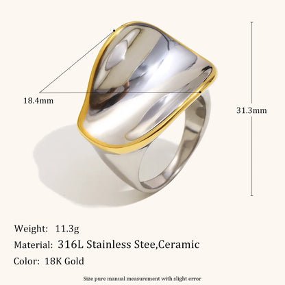 La.Muses – Bague Dual Twist 18K