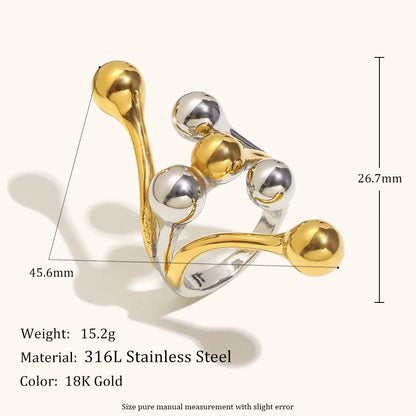 La.Muses – Bold Sphere Ring 18K