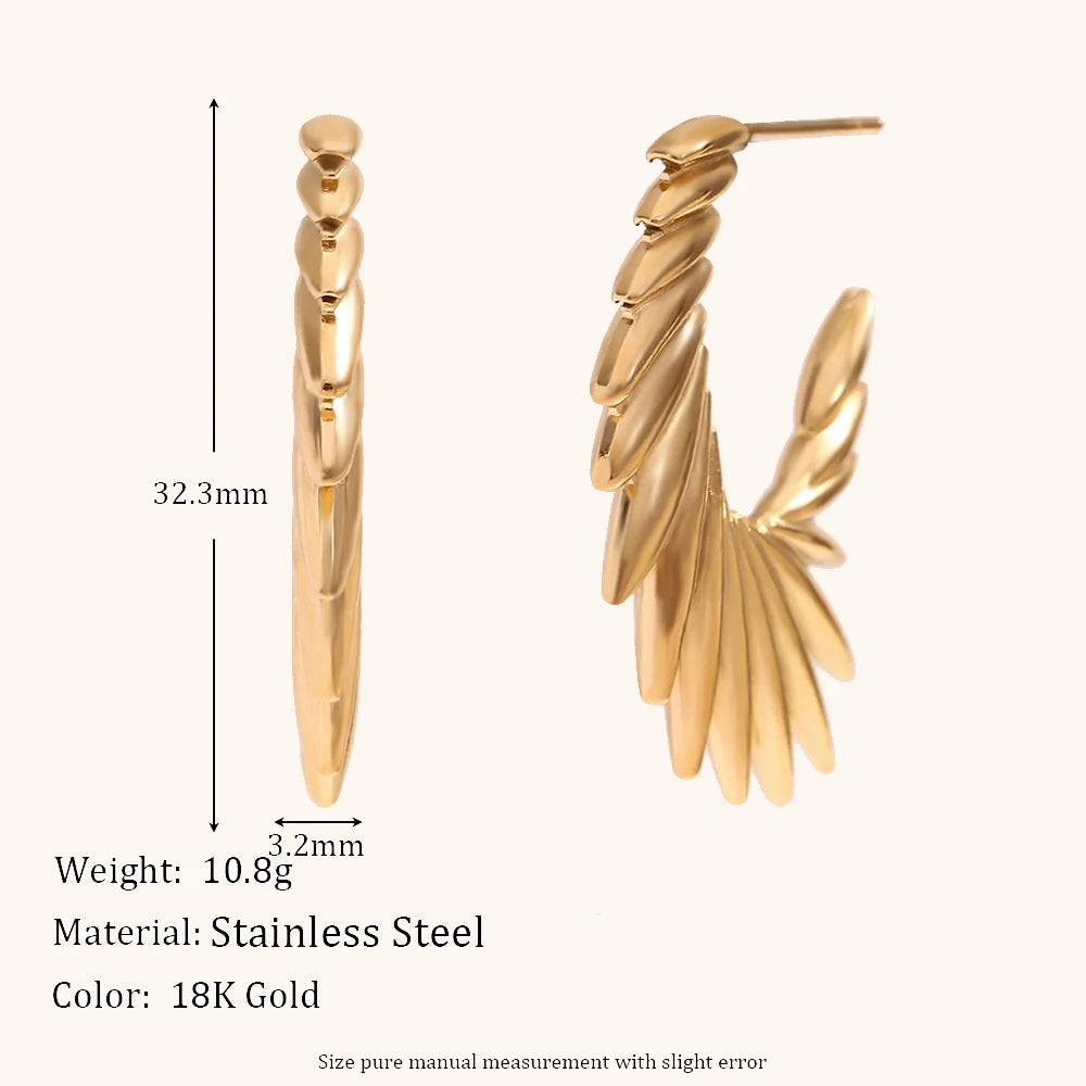 La.Muses – Wings of Grace Earrings 18K